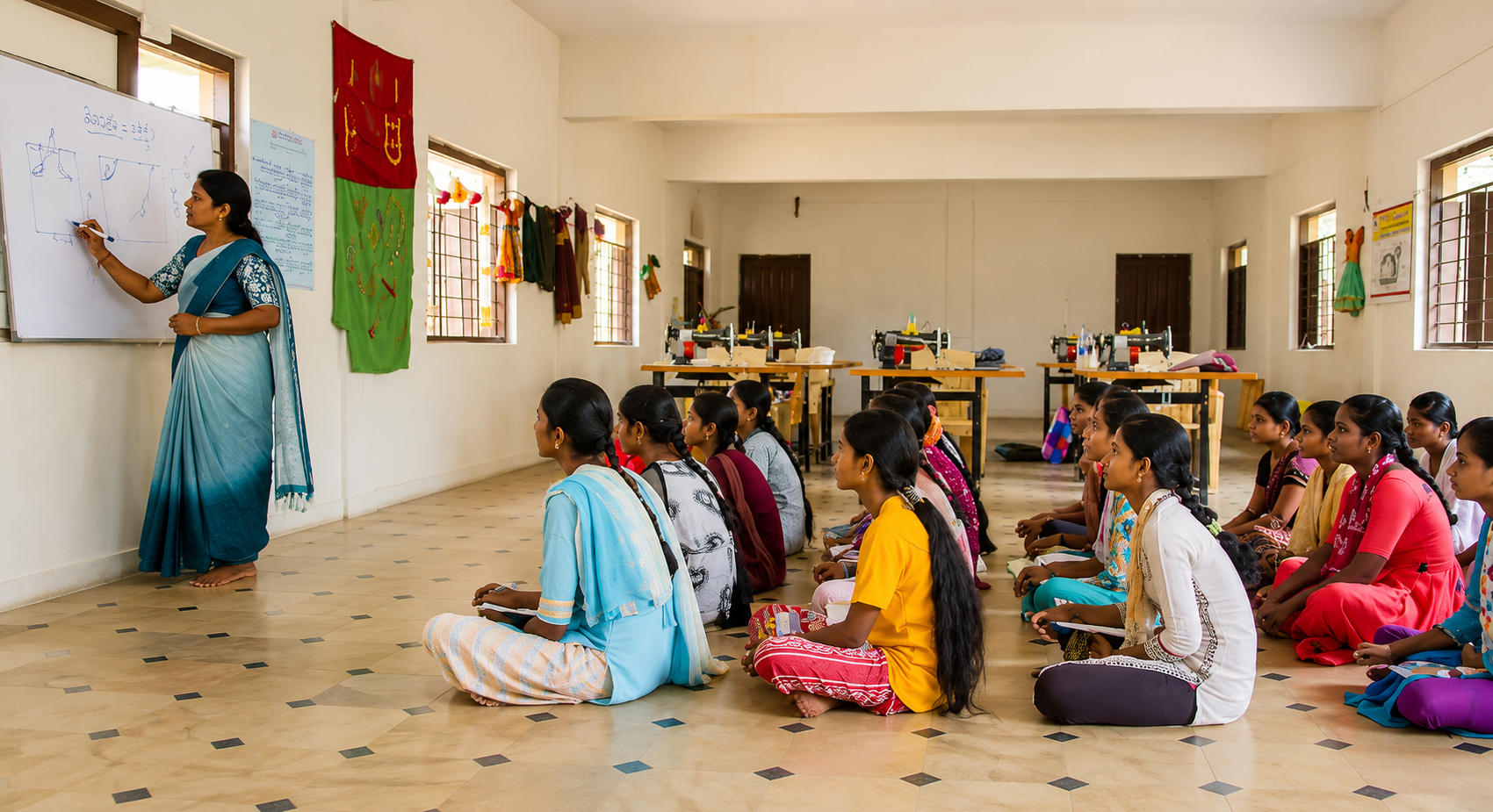 Teacher leading a classroom lesson